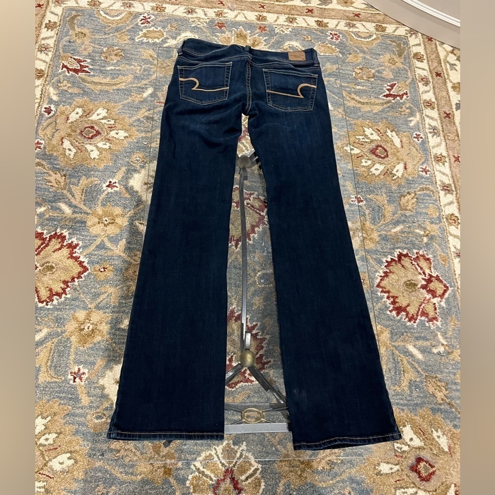 Women's American Eagle Dark Blue Jeans - Picture 3 of 8